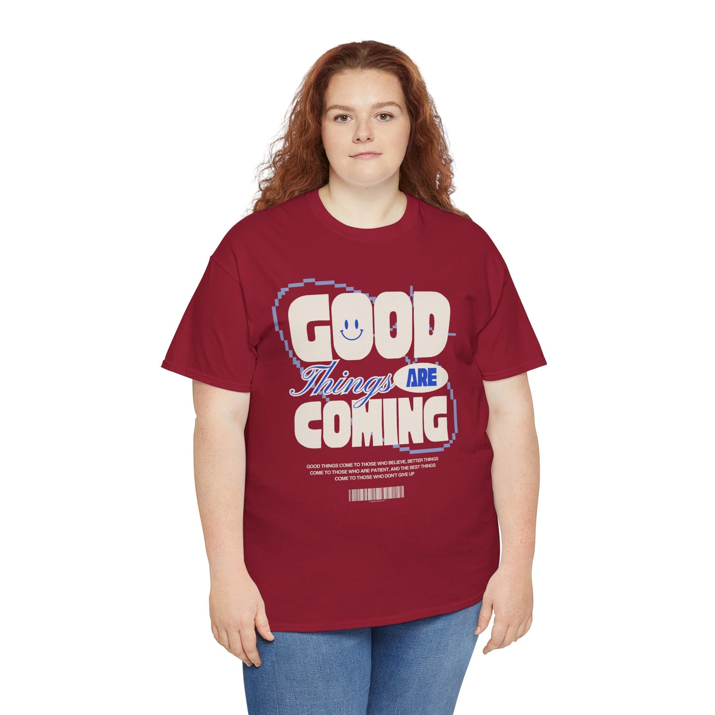 Unisex Heavy Cotton Tee - Good Things Are Coming, Motivational T-Shirt, Inspiration Tee, Gift for Friends, Positive Vibes Shirt