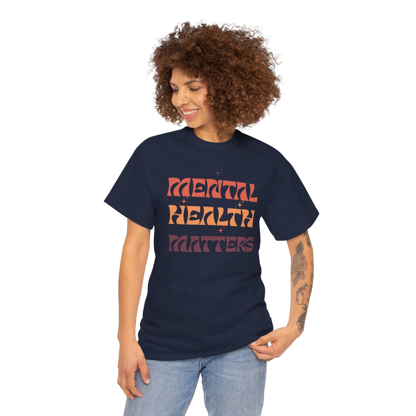 Mental Health Matters Unisex Tee | Inspirational Cotton Shirt, Gift for Supporters, Everyday Wear, Awareness Events, Self-Care Fashion