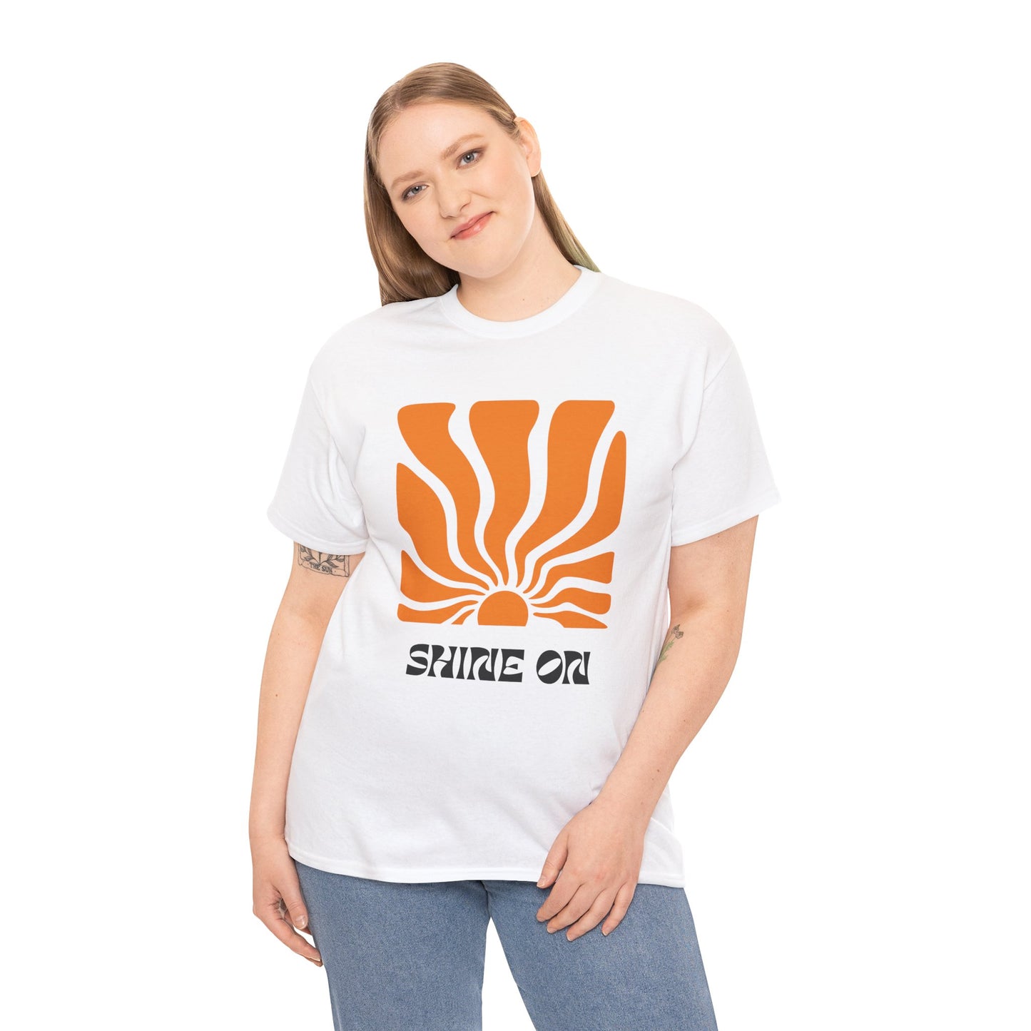 Sunrise Inspired Unisex Cotton Tee, Graphic Tee, Summer Outfit, Gift for Him/Her, Casual Wear, Beach Day Apparel, Shine On Tee