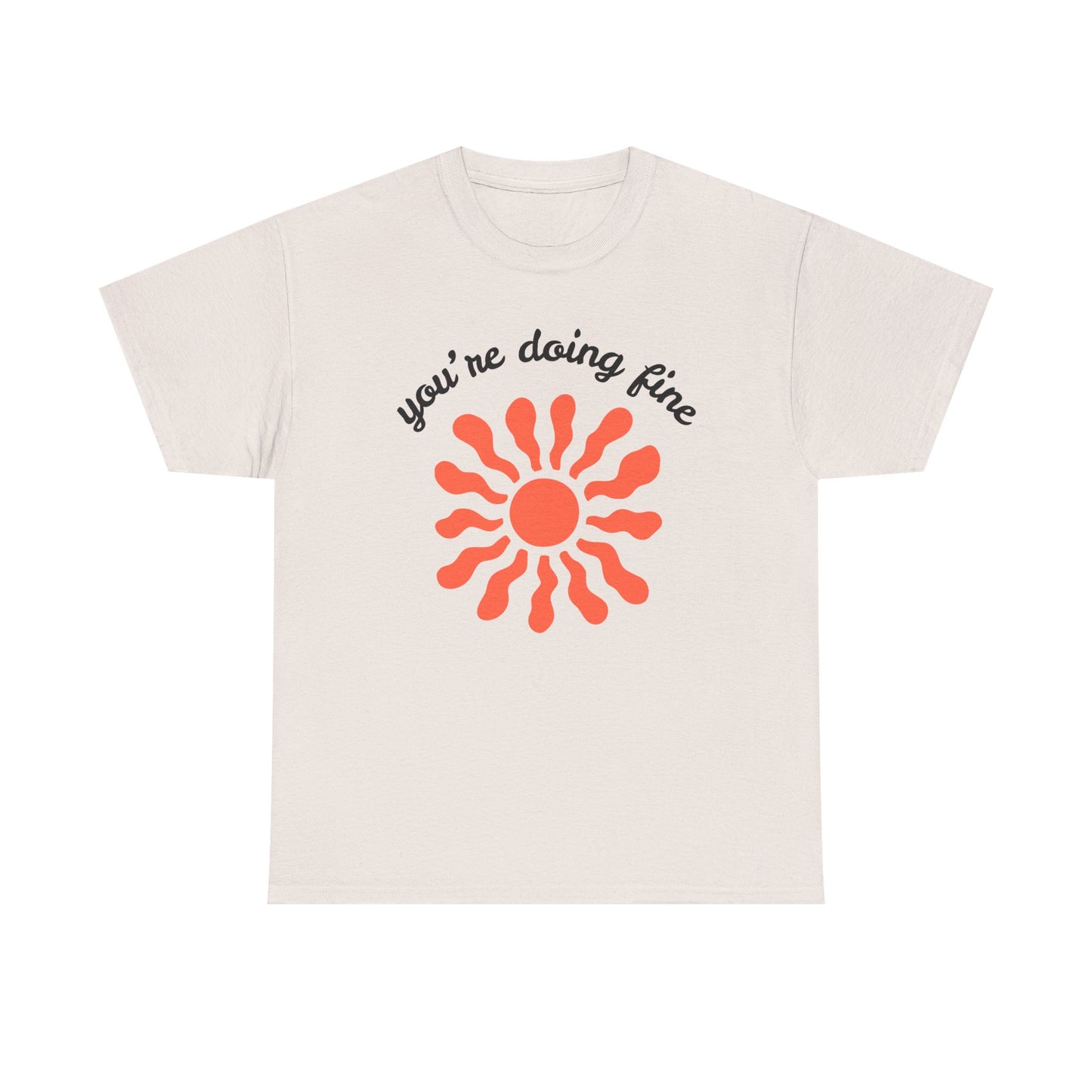 Motivational Unisex Heavy Cotton Tee - Sunshine Graphic, Casual Wear,