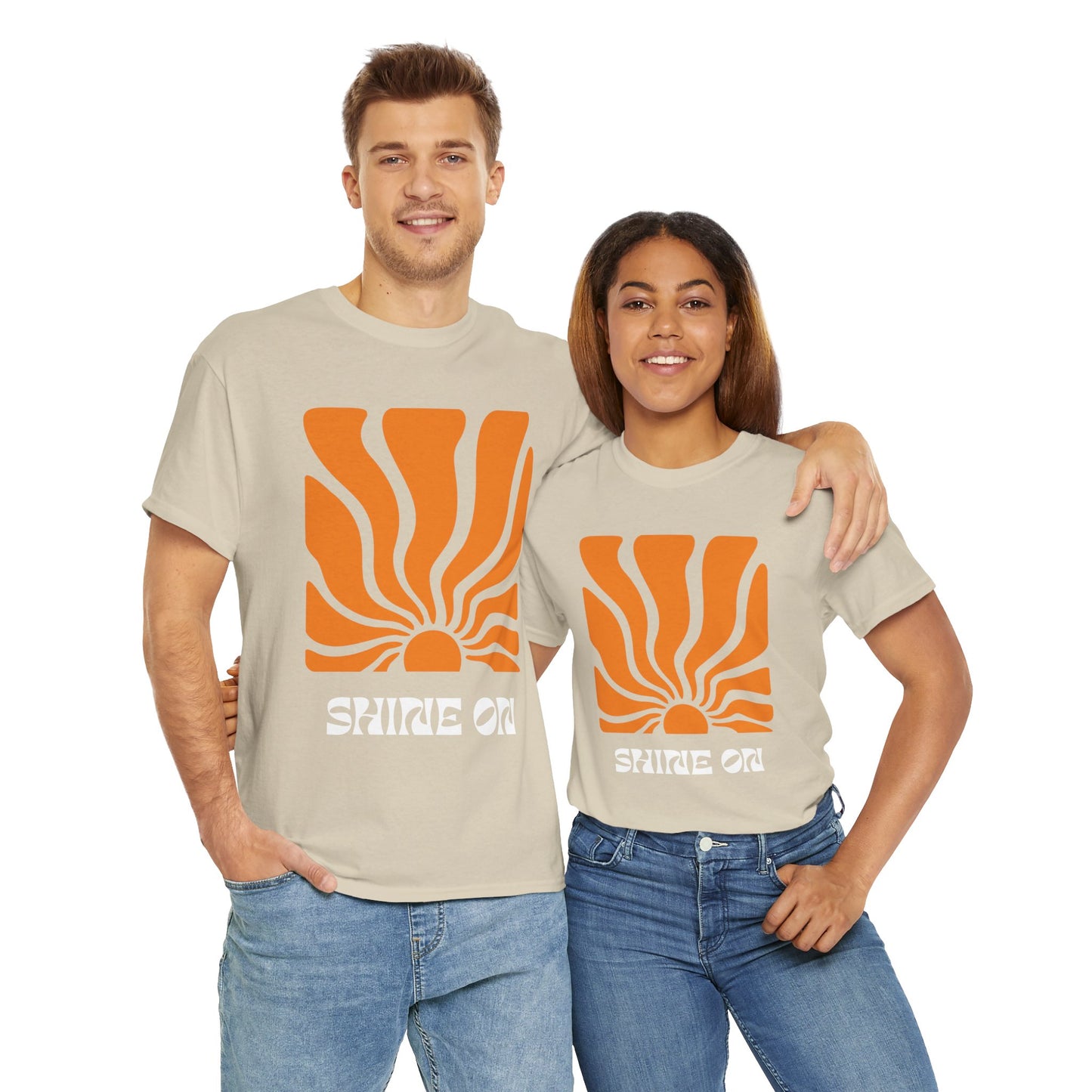 Sunrise Inspired Unisex Cotton Tee, Graphic Tee, Summer Outfit, Gift for Him/Her, Casual Wear, Beach Day Apparel, Shine On Tee