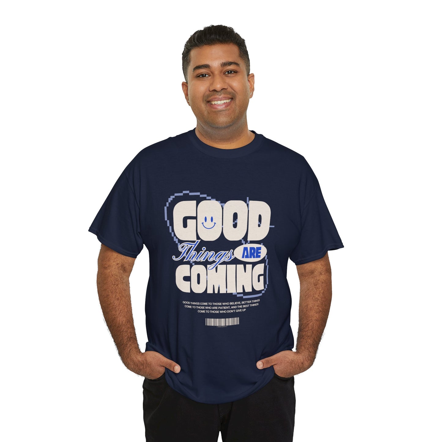 Unisex Heavy Cotton Tee - Good Things Are Coming, Motivational T-Shirt, Inspiration Tee, Gift for Friends, Positive Vibes Shirt