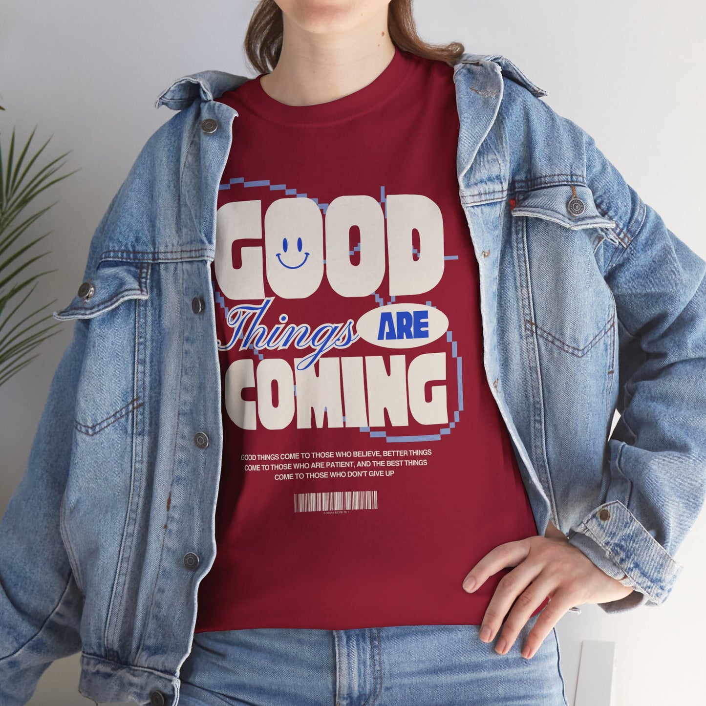 Unisex Heavy Cotton Tee - Good Things Are Coming, Motivational T-Shirt, Inspiration Tee, Gift for Friends, Positive Vibes Shirt