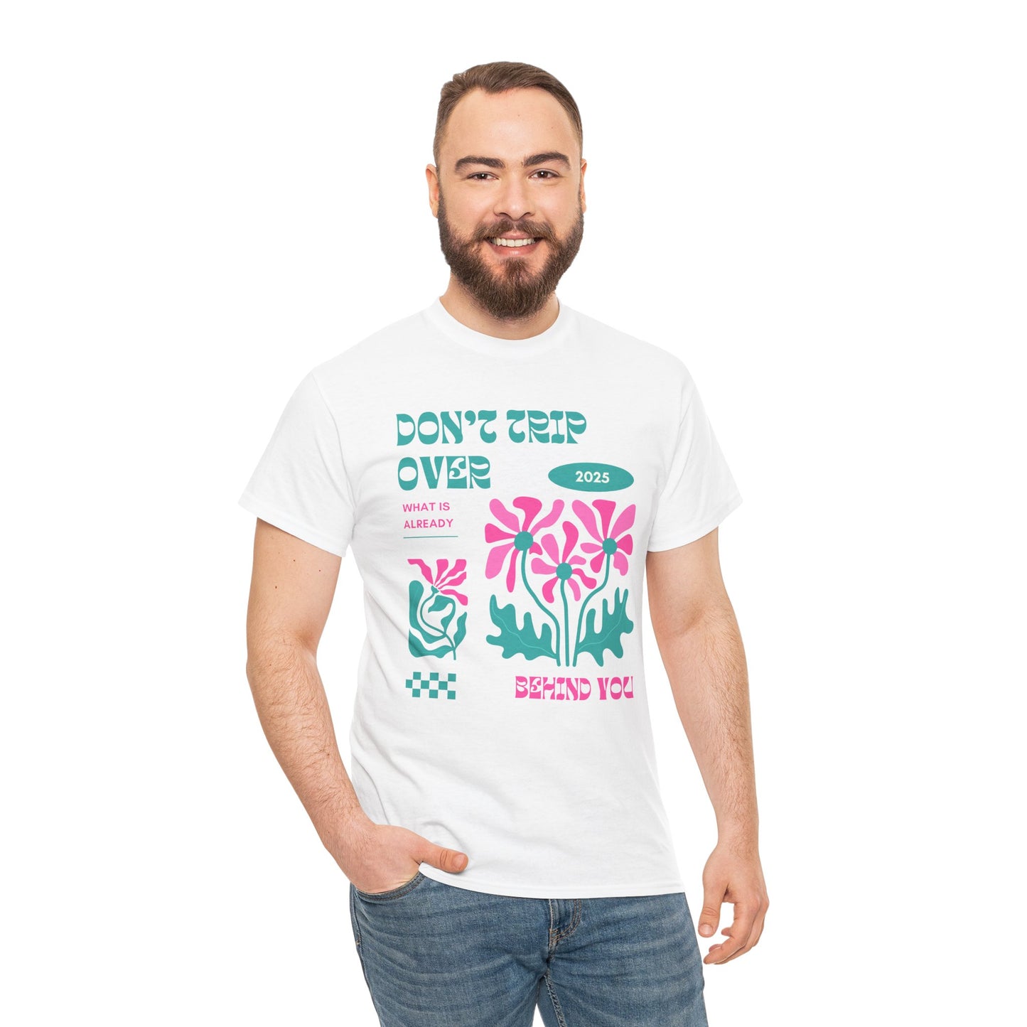 Unisex Graphic Tee - "Don't Trip Over 2025" - Trendy Casual Wear for Everyday, Gift for Friends, Summer Outfit, Streetwear