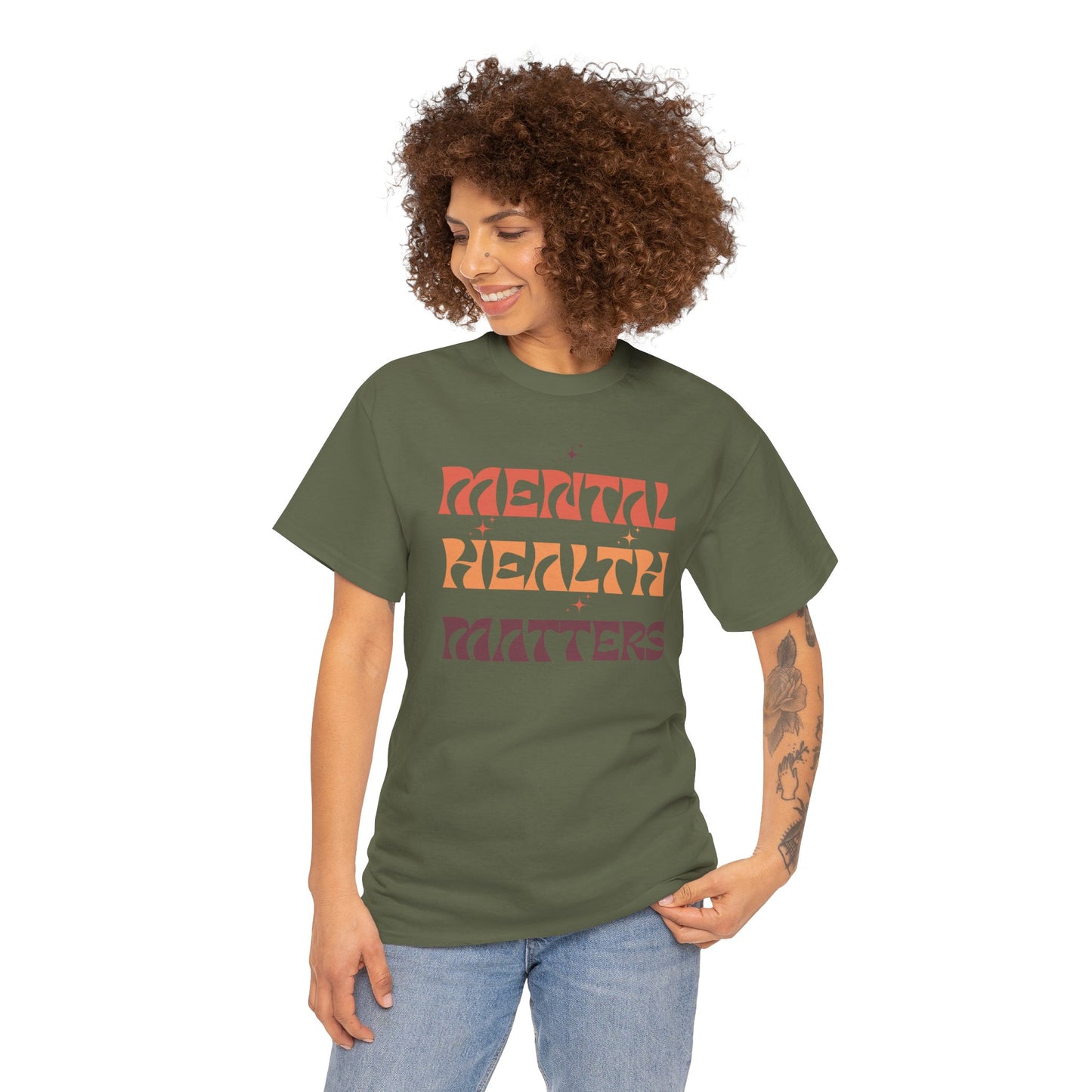 Mental Health Matters Unisex Tee | Inspirational Cotton Shirt, Gift for Supporters, Everyday Wear, Awareness Events, Self-Care Fashion