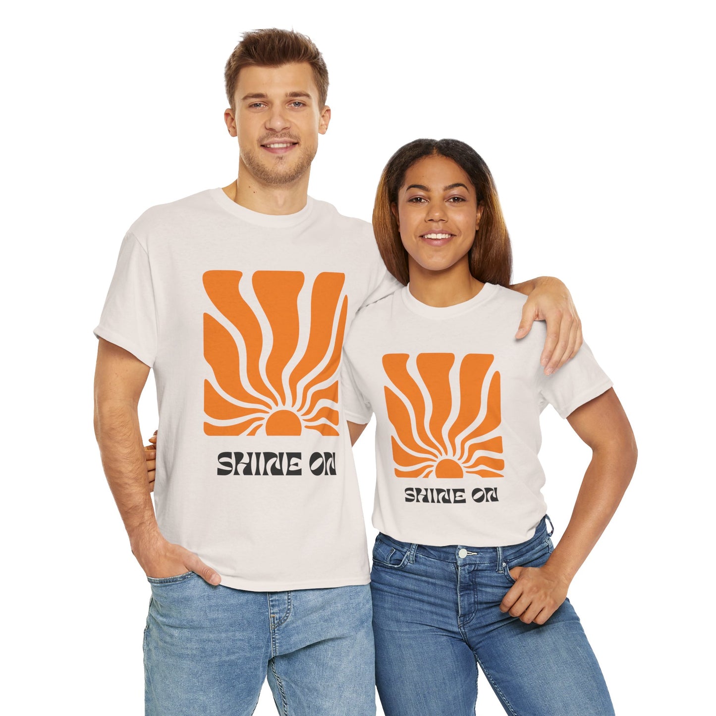 Sunrise Inspired Unisex Cotton Tee, Graphic Tee, Summer Outfit, Gift for Him/Her, Casual Wear, Beach Day Apparel, Shine On Tee