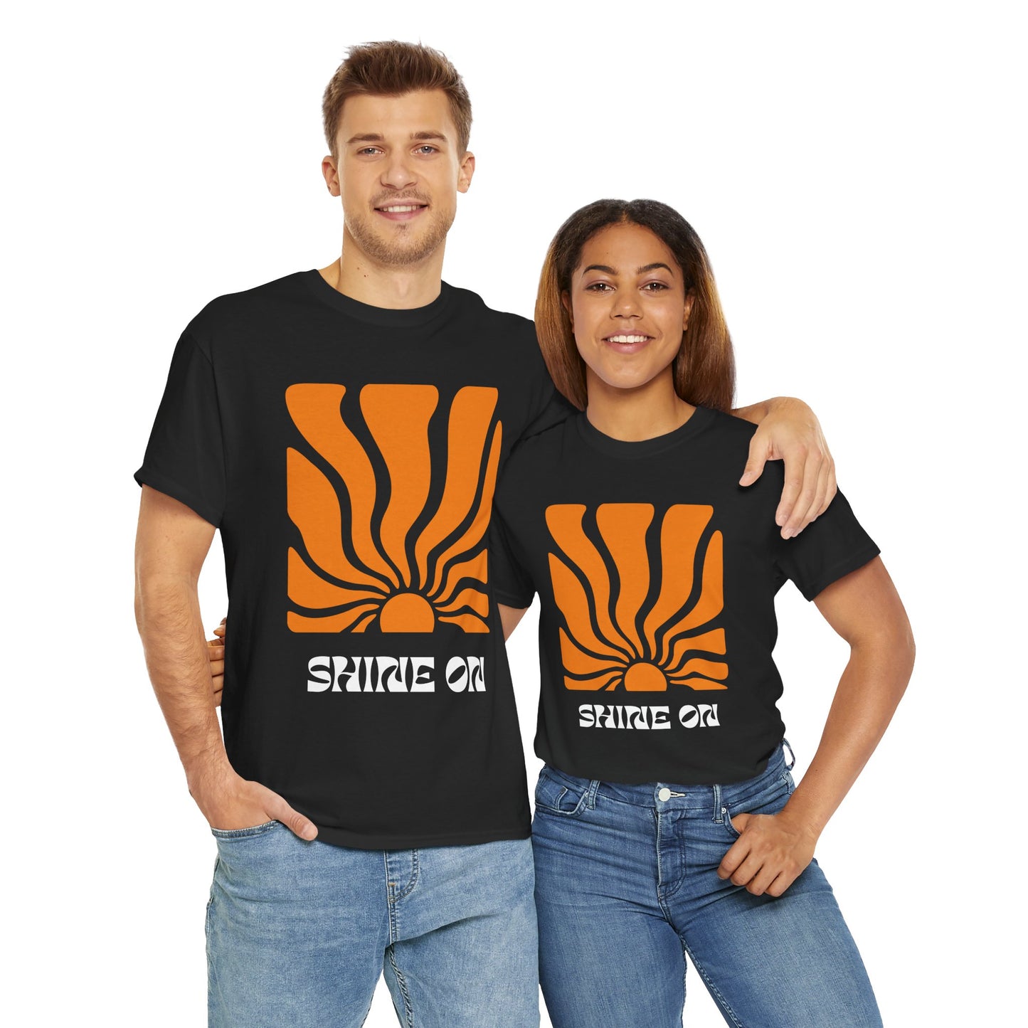 Sunrise Inspired Unisex Cotton Tee, Graphic Tee, Summer Outfit, Gift for Him/Her, Casual Wear, Beach Day Apparel, Shine On Tee