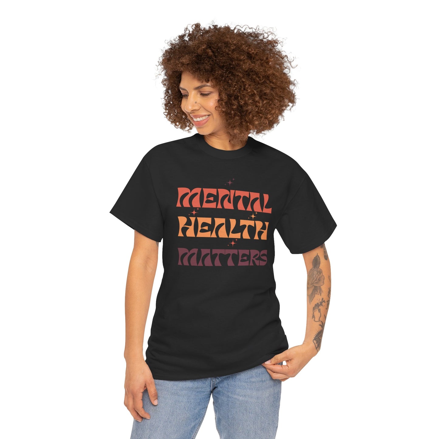Mental Health Matters Unisex Tee | Inspirational Cotton Shirt, Gift for Supporters, Everyday Wear, Awareness Events, Self-Care Fashion