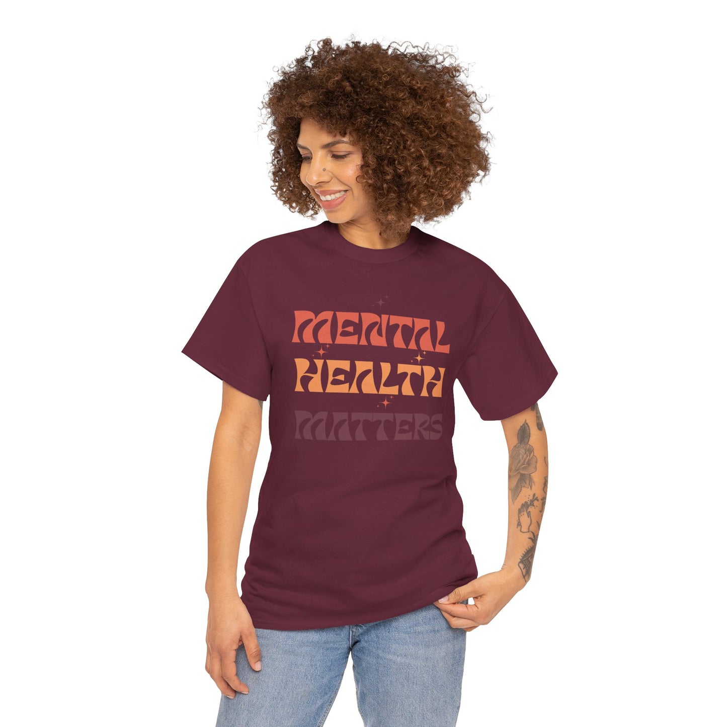 Mental Health Matters Unisex Tee | Inspirational Cotton Shirt, Gift for Supporters, Everyday Wear, Awareness Events, Self-Care Fashion
