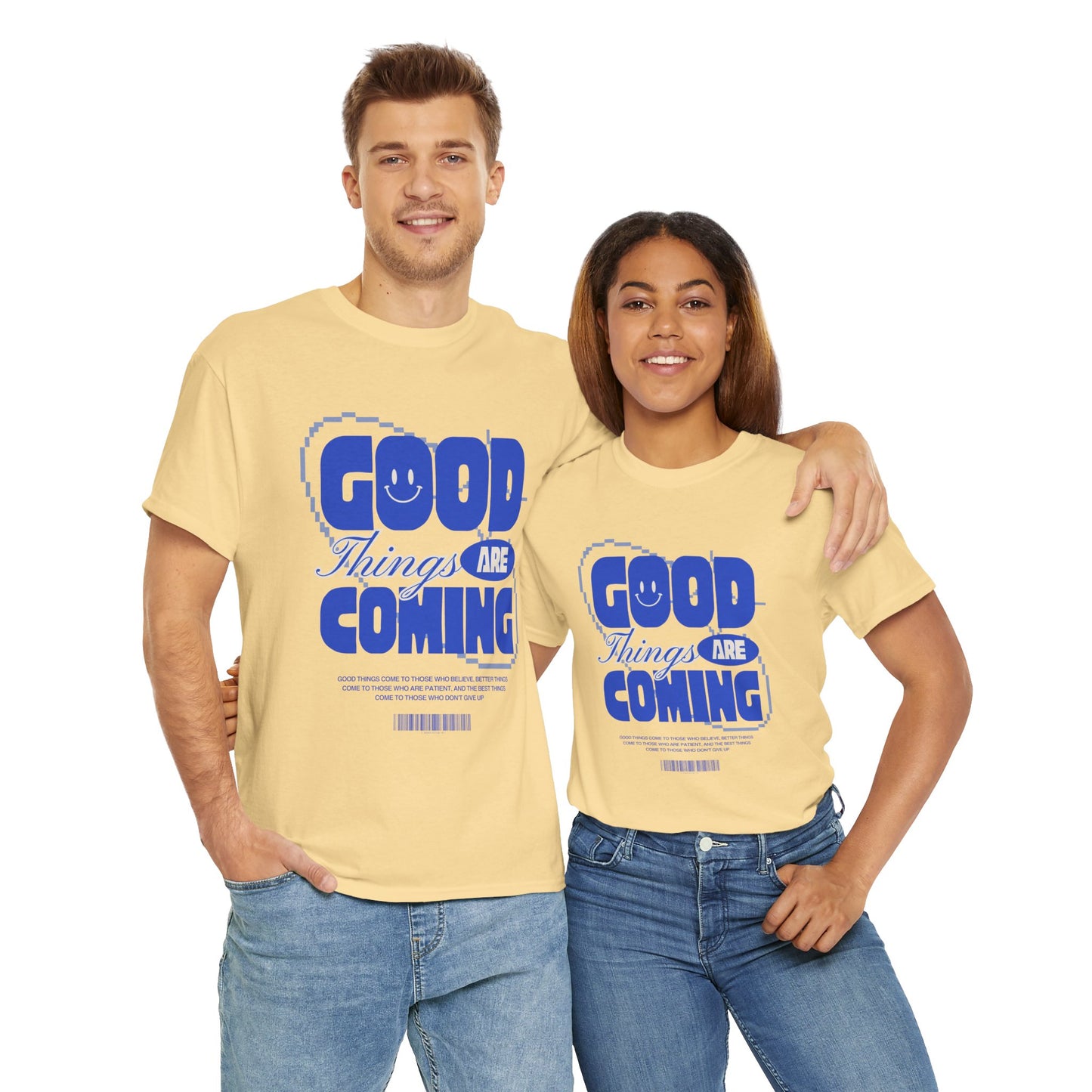 Unisex Heavy Cotton Tee - Good Things Are Coming, Motivational T-Shirt, Inspiration Tee, Gift for Friends, Positive Vibes Shirt