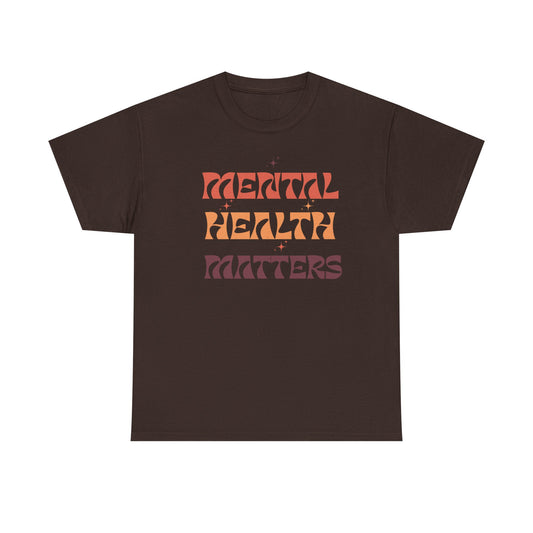 Mental Health Matters Unisex Tee | Inspirational Cotton Shirt, Gift for Supporters, Everyday Wear, Awareness Events, Self-Care Fashion