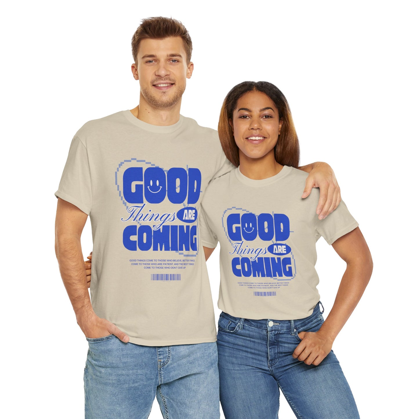 Unisex Heavy Cotton Tee - Good Things Are Coming, Motivational T-Shirt, Inspiration Tee, Gift for Friends, Positive Vibes Shirt