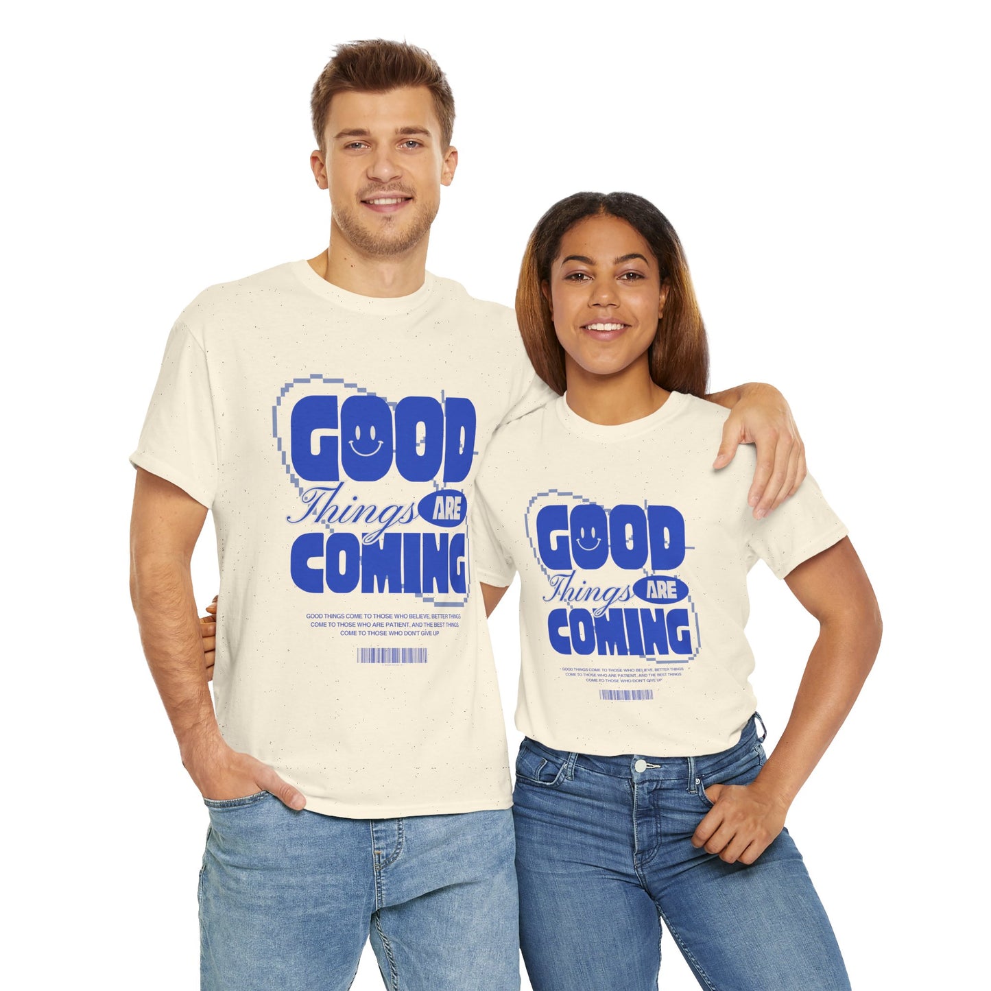 Unisex Heavy Cotton Tee - Good Things Are Coming, Motivational T-Shirt, Inspiration Tee, Gift for Friends, Positive Vibes Shirt