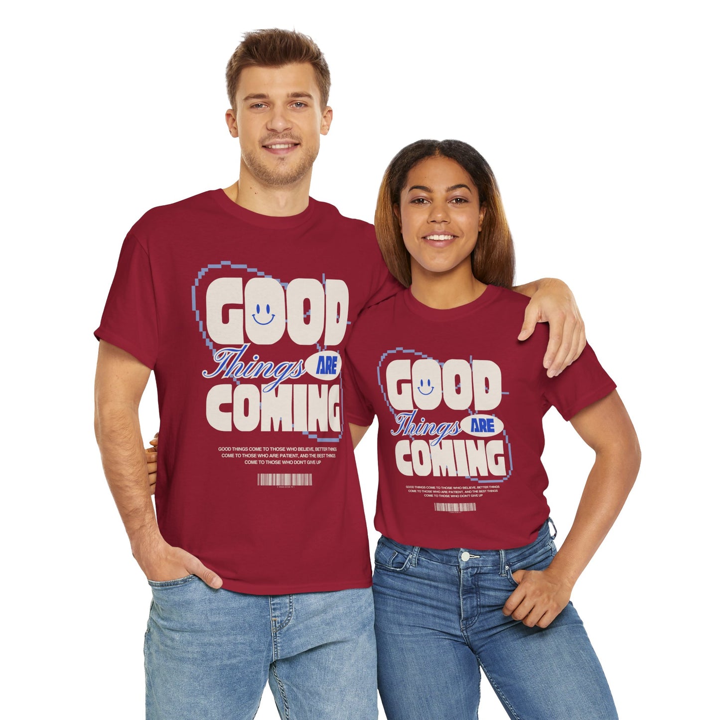 Unisex Heavy Cotton Tee - Good Things Are Coming, Motivational T-Shirt, Inspiration Tee, Gift for Friends, Positive Vibes Shirt