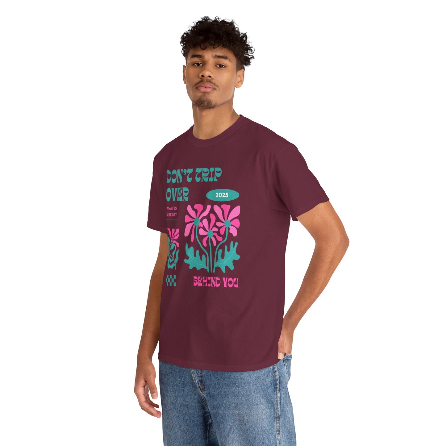 Unisex Graphic Tee - "Don't Trip Over 2025" - Trendy Casual Wear for Everyday, Gift for Friends, Summer Outfit, Streetwear