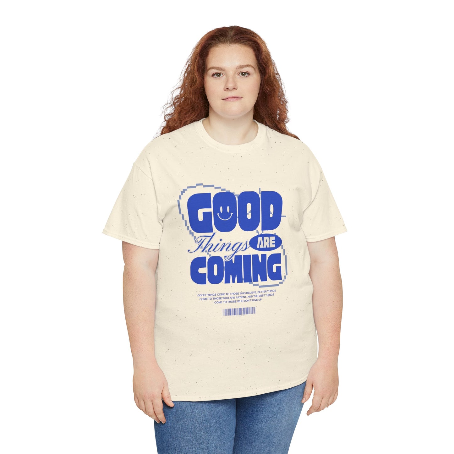 Unisex Heavy Cotton Tee - Good Things Are Coming, Motivational T-Shirt, Inspiration Tee, Gift for Friends, Positive Vibes Shirt
