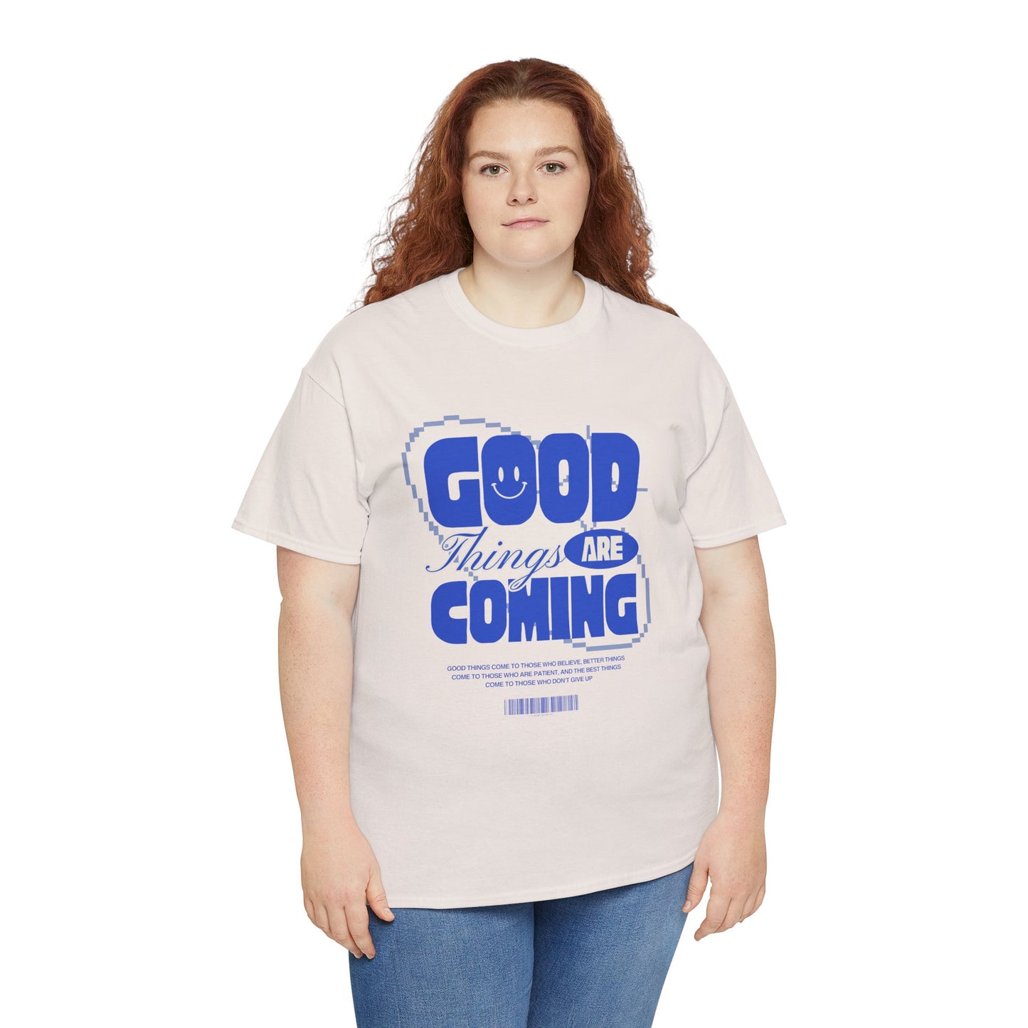 Unisex Heavy Cotton Tee - Good Things Are Coming, Motivational T-Shirt, Inspiration Tee, Gift for Friends, Positive Vibes Shirt