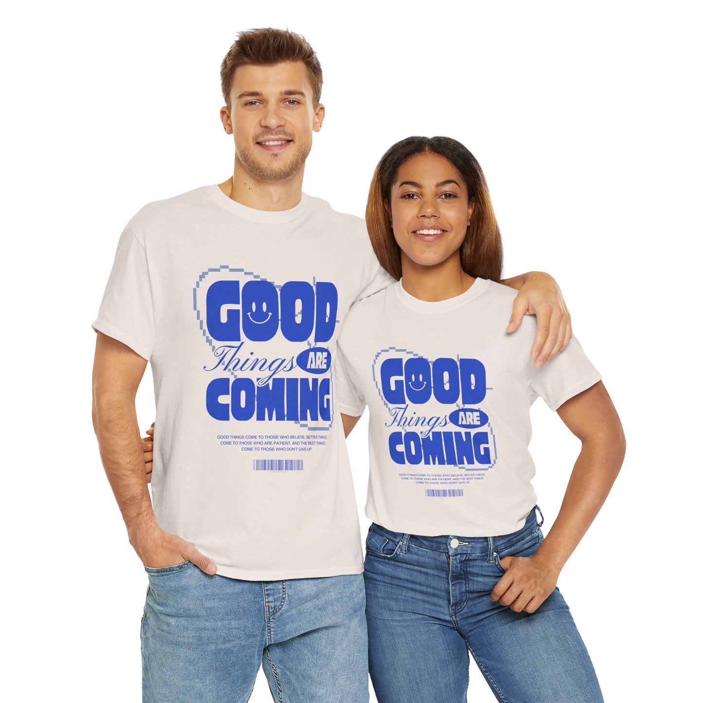 Unisex Heavy Cotton Tee - Good Things Are Coming, Motivational T-Shirt, Inspiration Tee, Gift for Friends, Positive Vibes Shirt