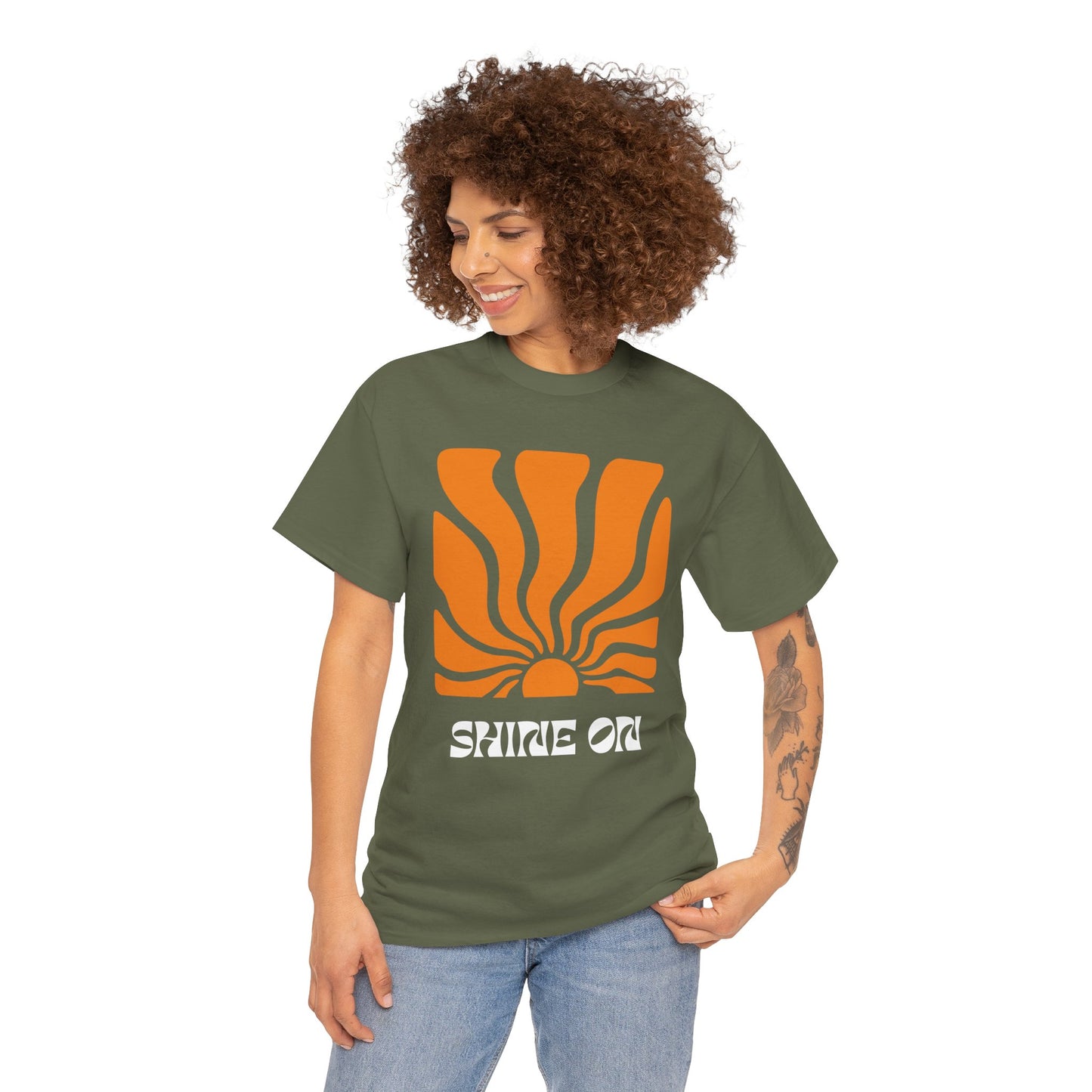 Sunrise Inspired Unisex Cotton Tee, Graphic Tee, Summer Outfit, Gift for Him/Her, Casual Wear, Beach Day Apparel, Shine On Tee
