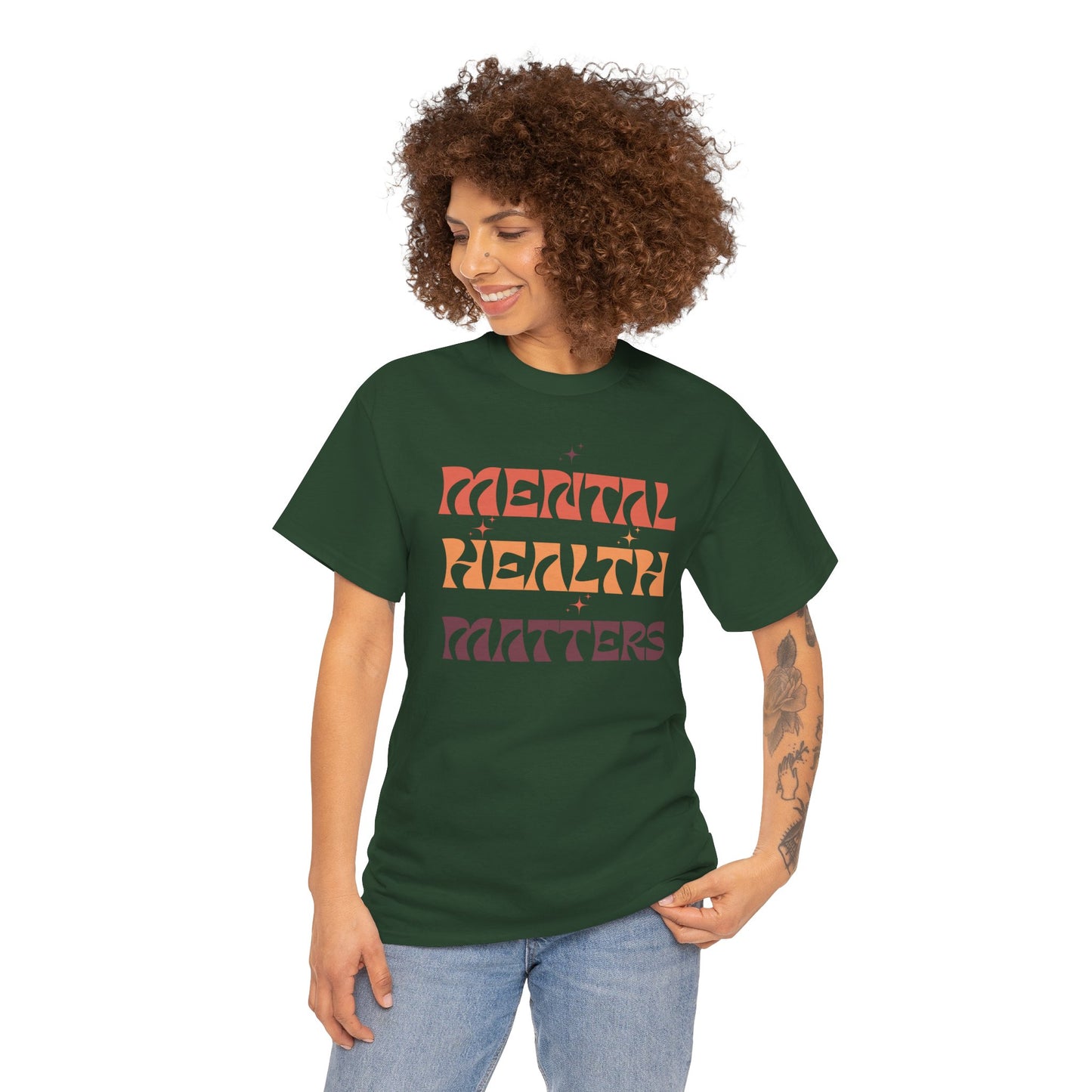 Mental Health Matters Unisex Tee | Inspirational Cotton Shirt, Gift for Supporters, Everyday Wear, Awareness Events, Self-Care Fashion
