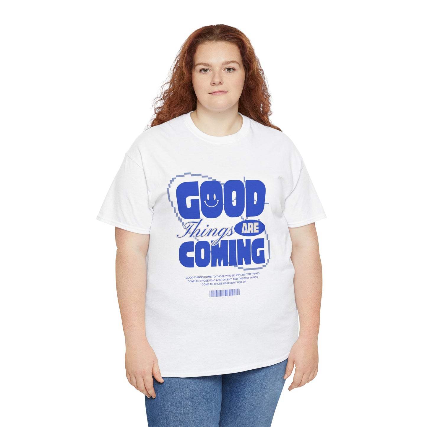 Unisex Heavy Cotton Tee - Good Things Are Coming, Motivational T-Shirt, Inspiration Tee, Gift for Friends, Positive Vibes Shirt