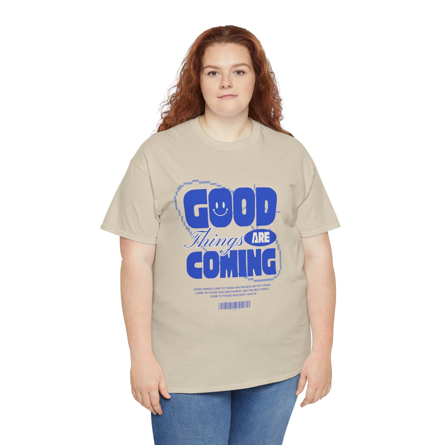 Unisex Heavy Cotton Tee - Good Things Are Coming, Motivational T-Shirt, Inspiration Tee, Gift for Friends, Positive Vibes Shirt