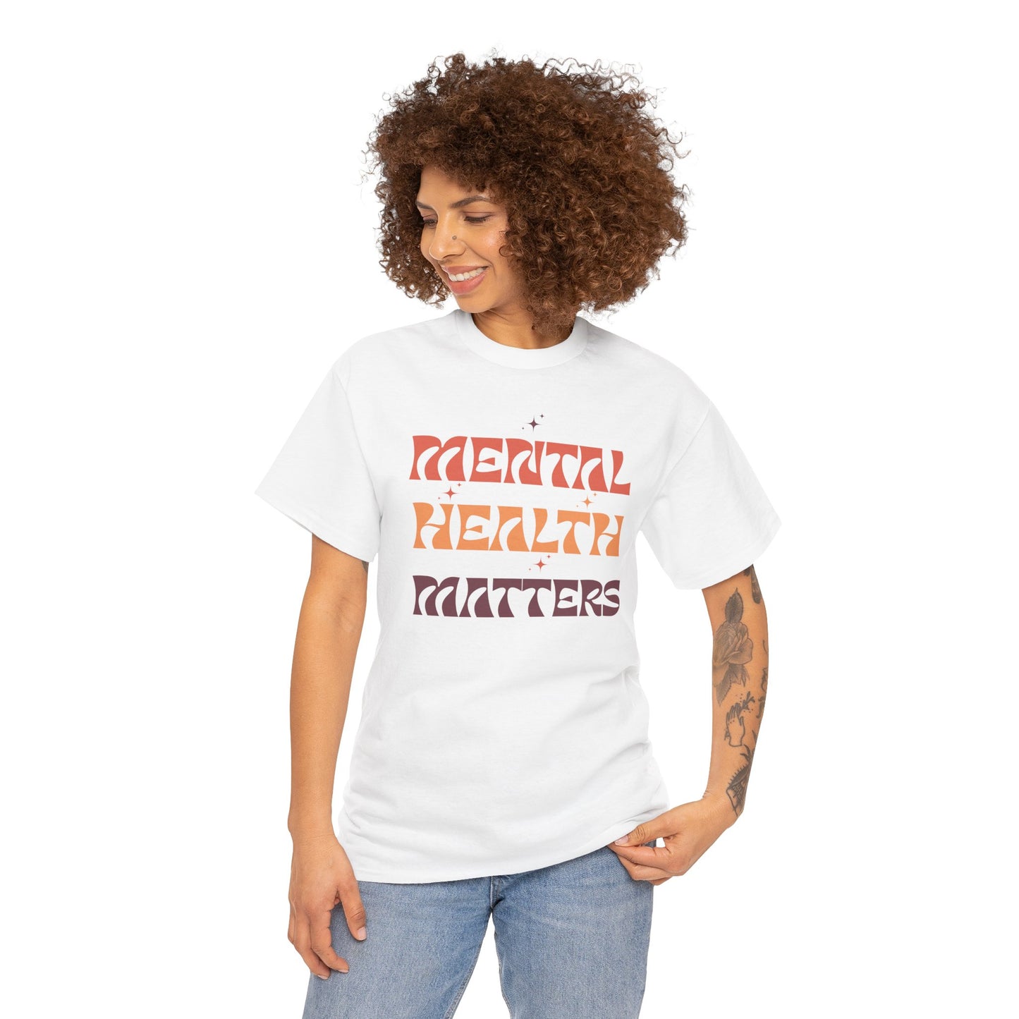 Mental Health Matters Unisex Tee | Inspirational Cotton Shirt, Gift for Supporters, Everyday Wear, Awareness Events, Self-Care Fashion