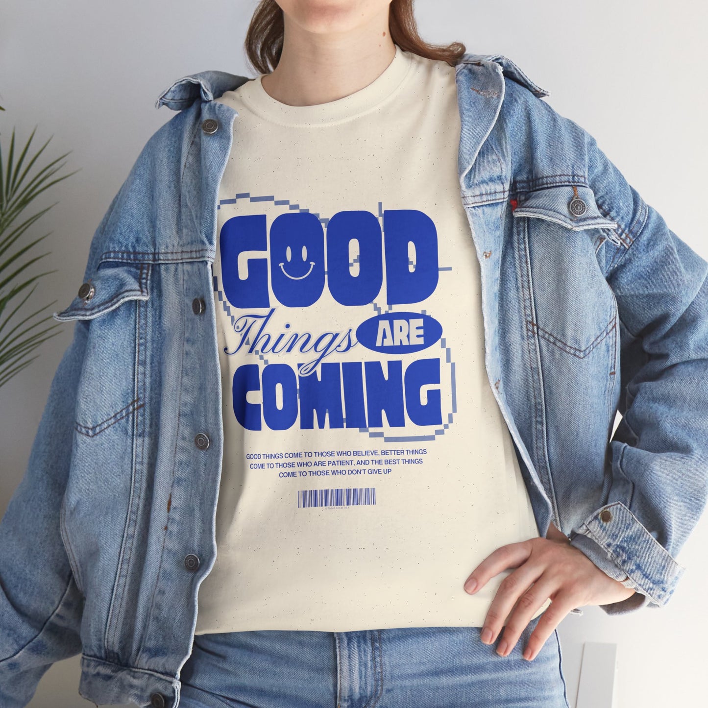 Unisex Heavy Cotton Tee - Good Things Are Coming, Motivational T-Shirt, Inspiration Tee, Gift for Friends, Positive Vibes Shirt