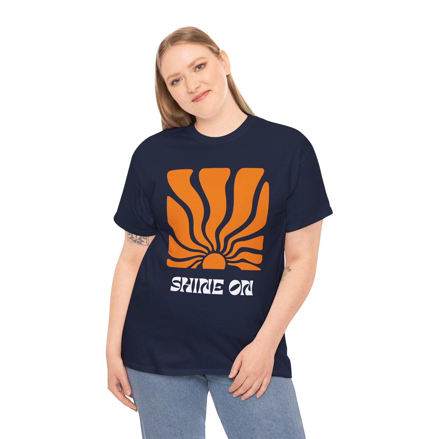 Sunrise Inspired Unisex Cotton Tee, Graphic Tee, Summer Outfit, Gift for Him/Her, Casual Wear, Beach Day Apparel, Shine On Tee