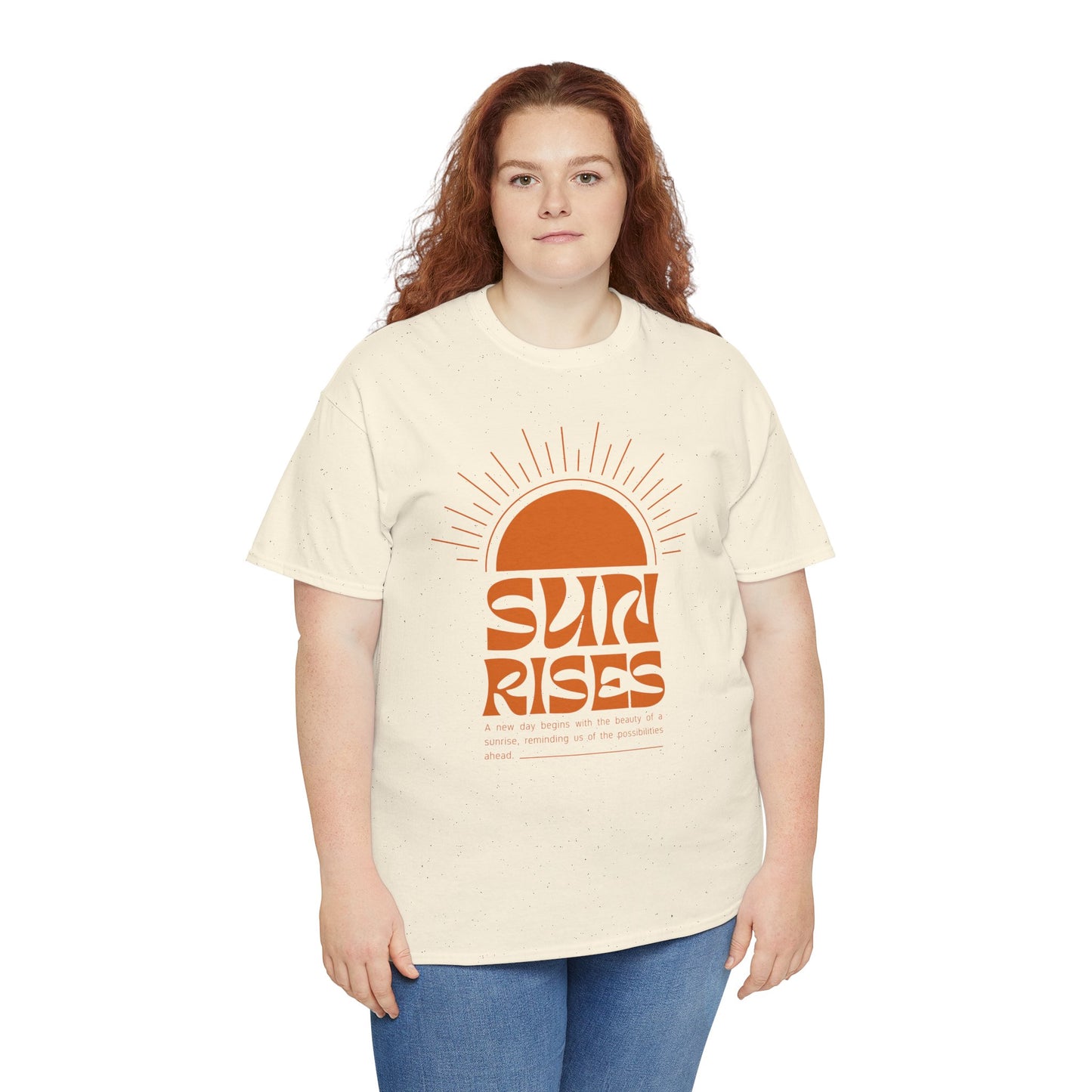 Sun Rises Unisex Heavy Cotton Tee - Motivational Apparel for Nature Lovers, Perfect for Gifts, Summer Wear, Casual Outfits, and Festivals