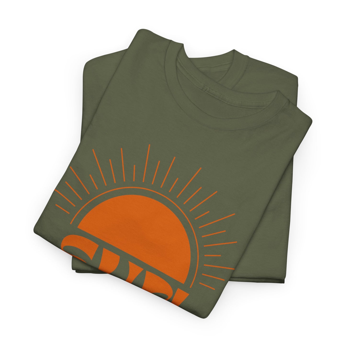 Sun Rises Unisex Heavy Cotton Tee - Motivational Apparel for Nature Lovers, Perfect for Gifts, Summer Wear, Casual Outfits, and Festivals