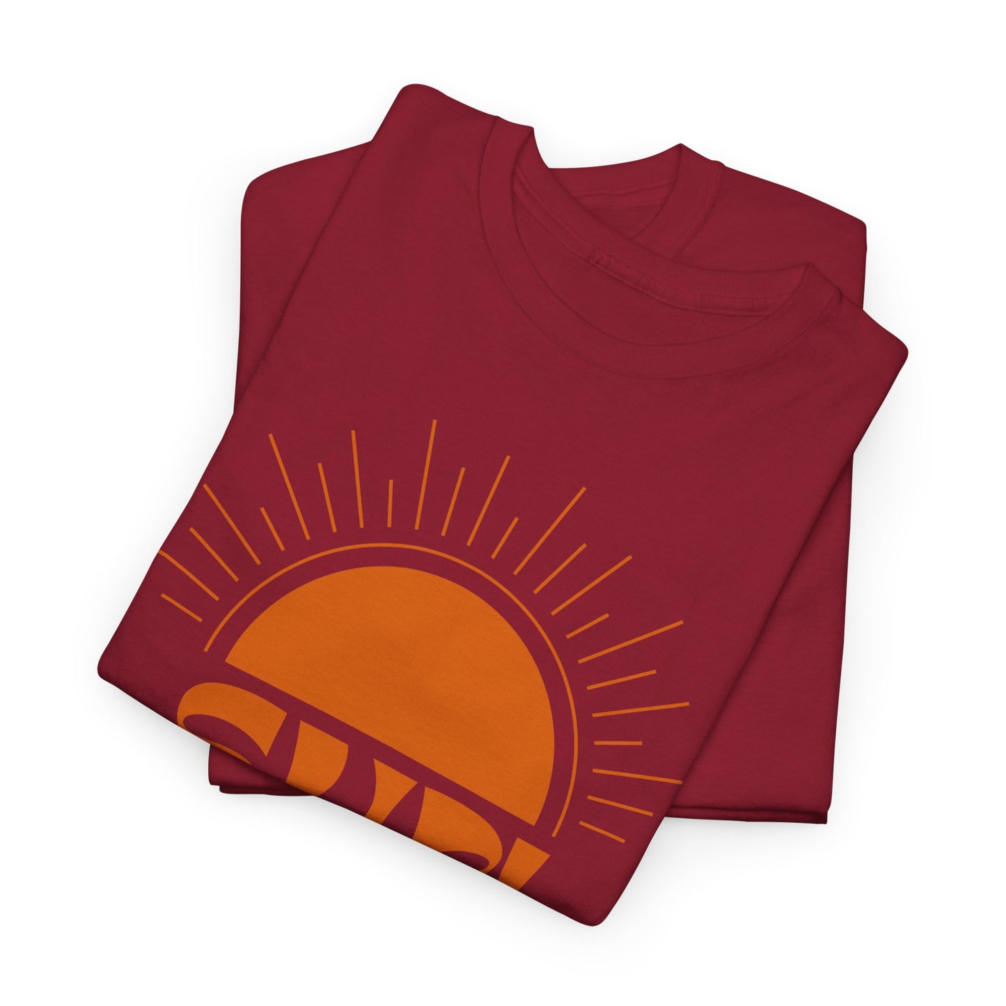 Sun Rises Unisex Heavy Cotton Tee - Motivational Apparel for Nature Lovers, Perfect for Gifts, Summer Wear, Casual Outfits, and Festivals