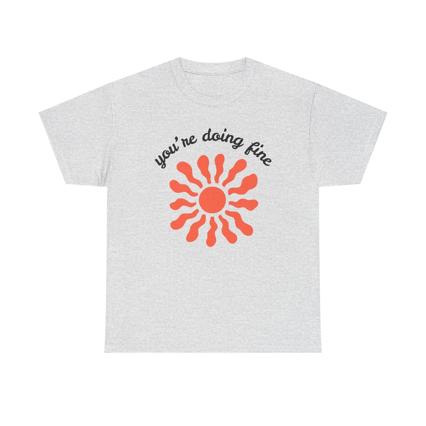 Motivational Unisex Heavy Cotton Tee - Sunshine Graphic, Casual Wear,
