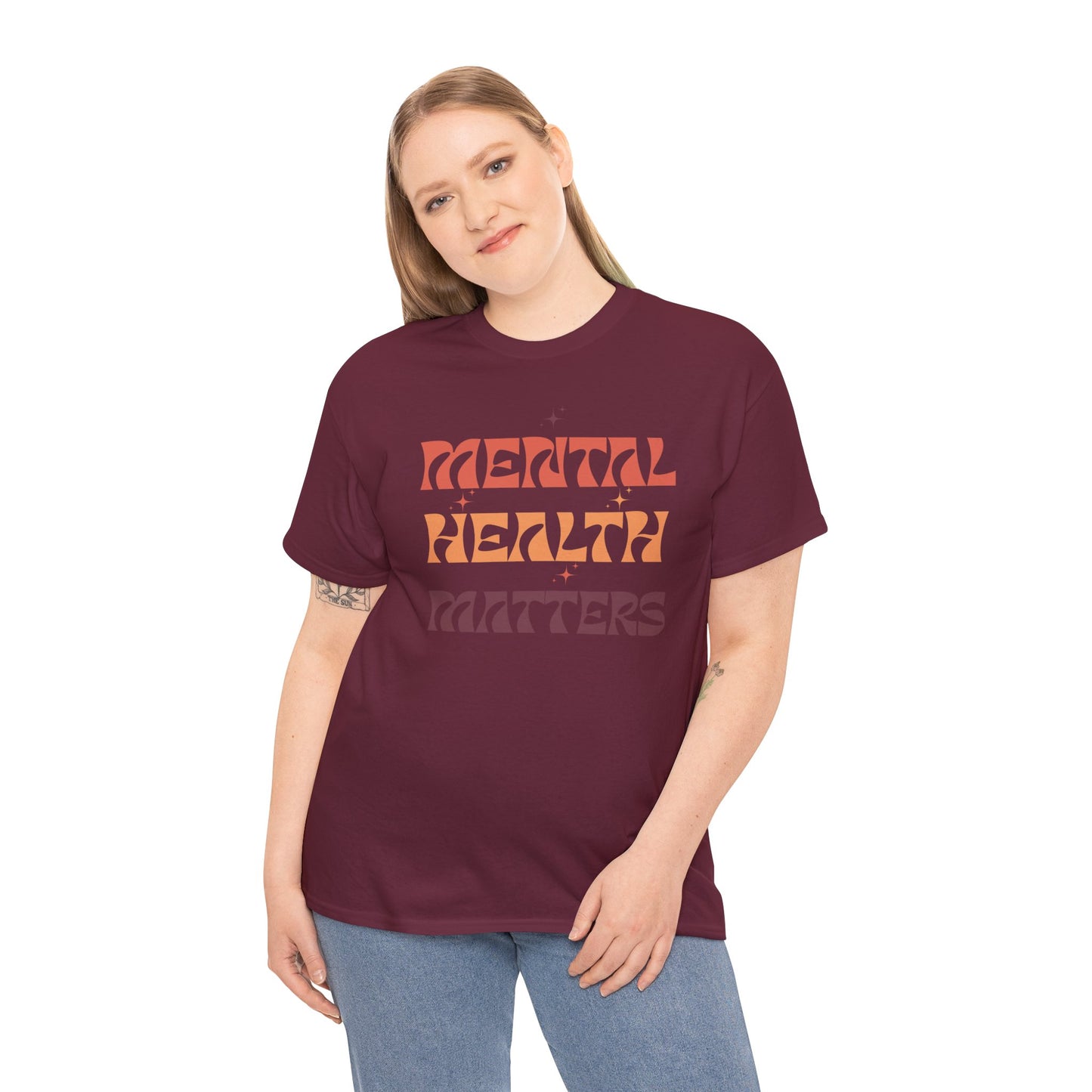 Mental Health Matters Unisex Tee | Inspirational Cotton Shirt, Gift for Supporters, Everyday Wear, Awareness Events, Self-Care Fashion