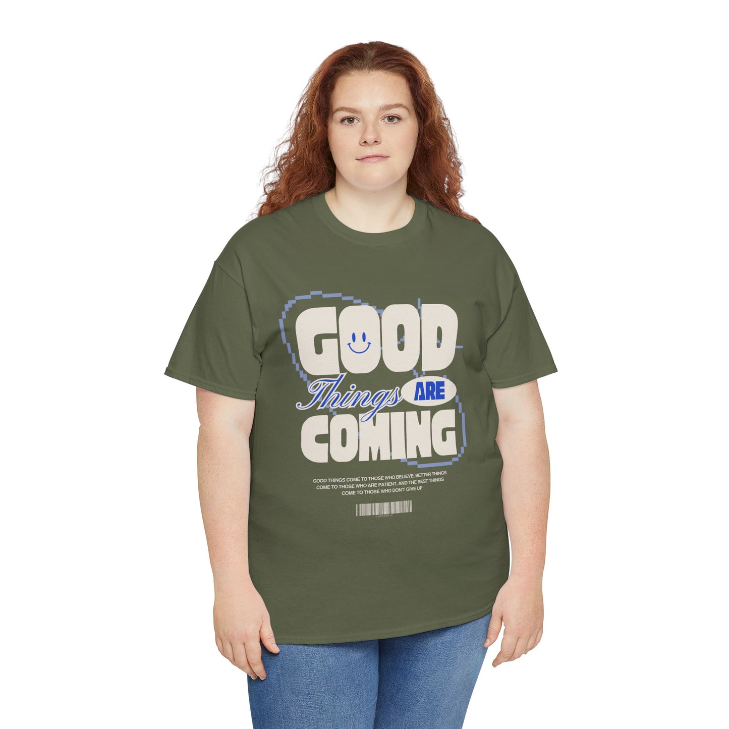 Unisex Heavy Cotton Tee - Good Things Are Coming, Motivational T-Shirt, Inspiration Tee, Gift for Friends, Positive Vibes Shirt