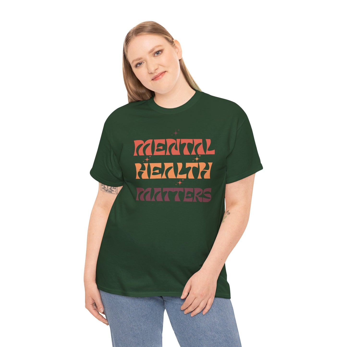 Mental Health Matters Unisex Tee | Inspirational Cotton Shirt, Gift for Supporters, Everyday Wear, Awareness Events, Self-Care Fashion