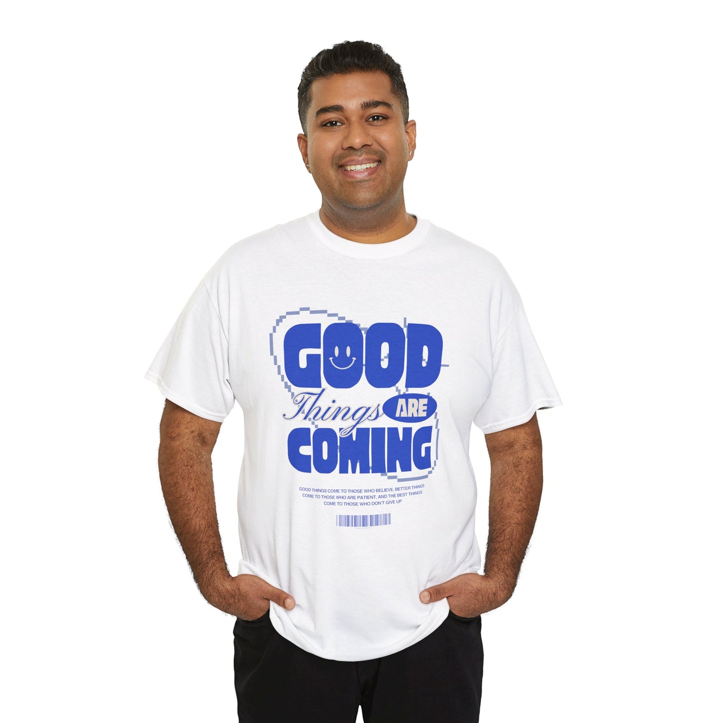 Unisex Heavy Cotton Tee - Good Things Are Coming, Motivational T-Shirt, Inspiration Tee, Gift for Friends, Positive Vibes Shirt
