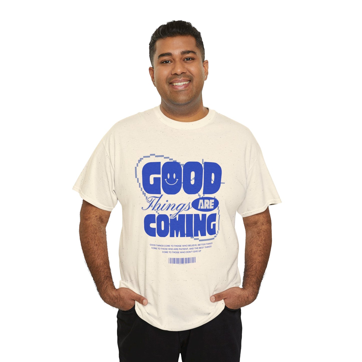 Unisex Heavy Cotton Tee - Good Things Are Coming, Motivational T-Shirt, Inspiration Tee, Gift for Friends, Positive Vibes Shirt