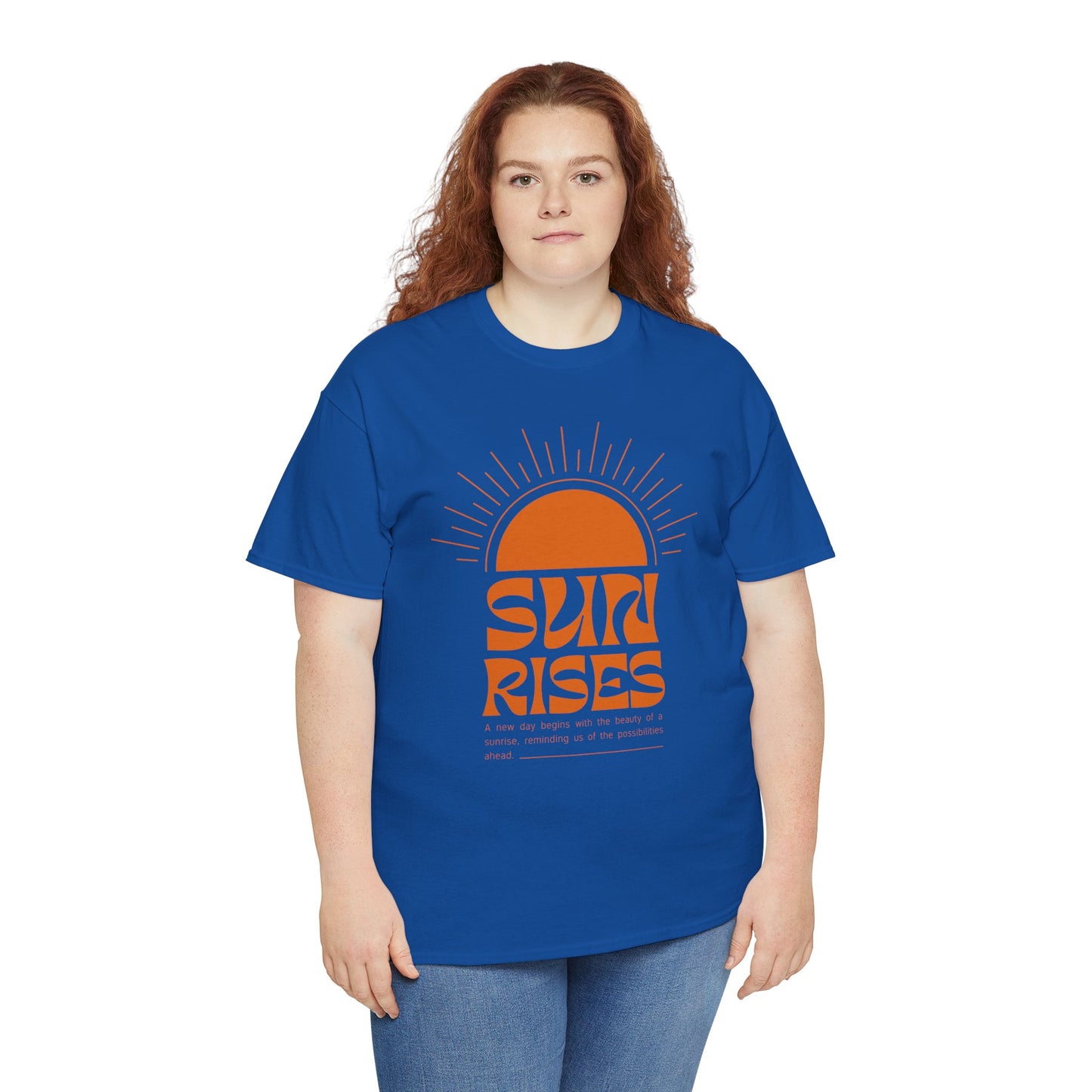 Sun Rises Unisex Heavy Cotton Tee - Motivational Apparel for Nature Lovers, Perfect for Gifts, Summer Wear, Casual Outfits, and Festivals