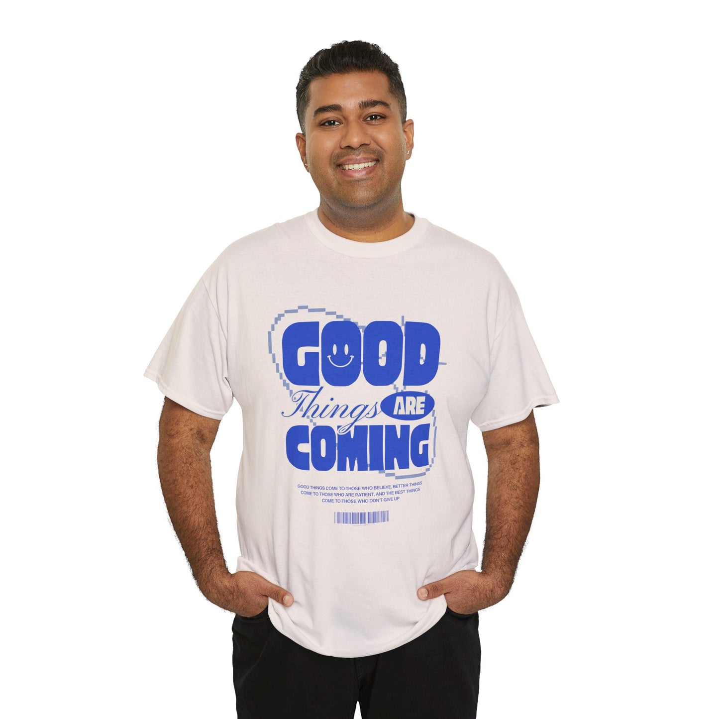 Unisex Heavy Cotton Tee - Good Things Are Coming, Motivational T-Shirt, Inspiration Tee, Gift for Friends, Positive Vibes Shirt