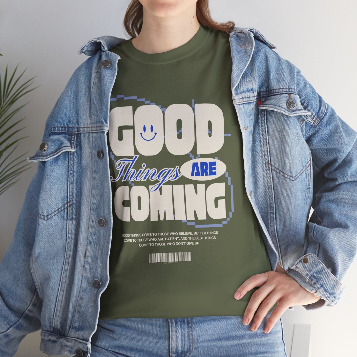 Unisex Heavy Cotton Tee - Good Things Are Coming, Motivational T-Shirt, Inspiration Tee, Gift for Friends, Positive Vibes Shirt
