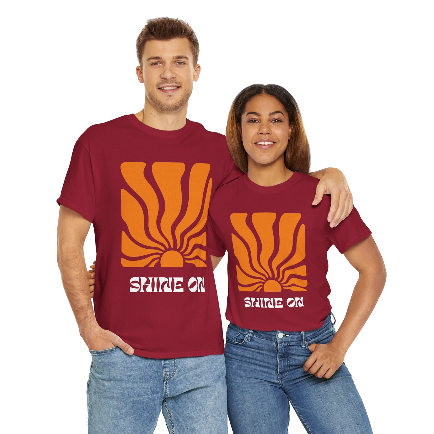 Sunrise Inspired Unisex Cotton Tee, Graphic Tee, Summer Outfit, Gift for Him/Her, Casual Wear, Beach Day Apparel, Shine On Tee