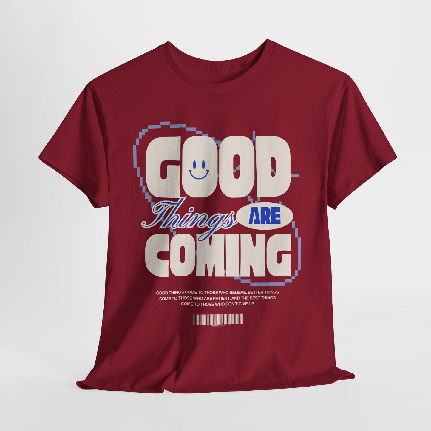 Unisex Heavy Cotton Tee - Good Things Are Coming, Motivational T-Shirt, Inspiration Tee, Gift for Friends, Positive Vibes Shirt