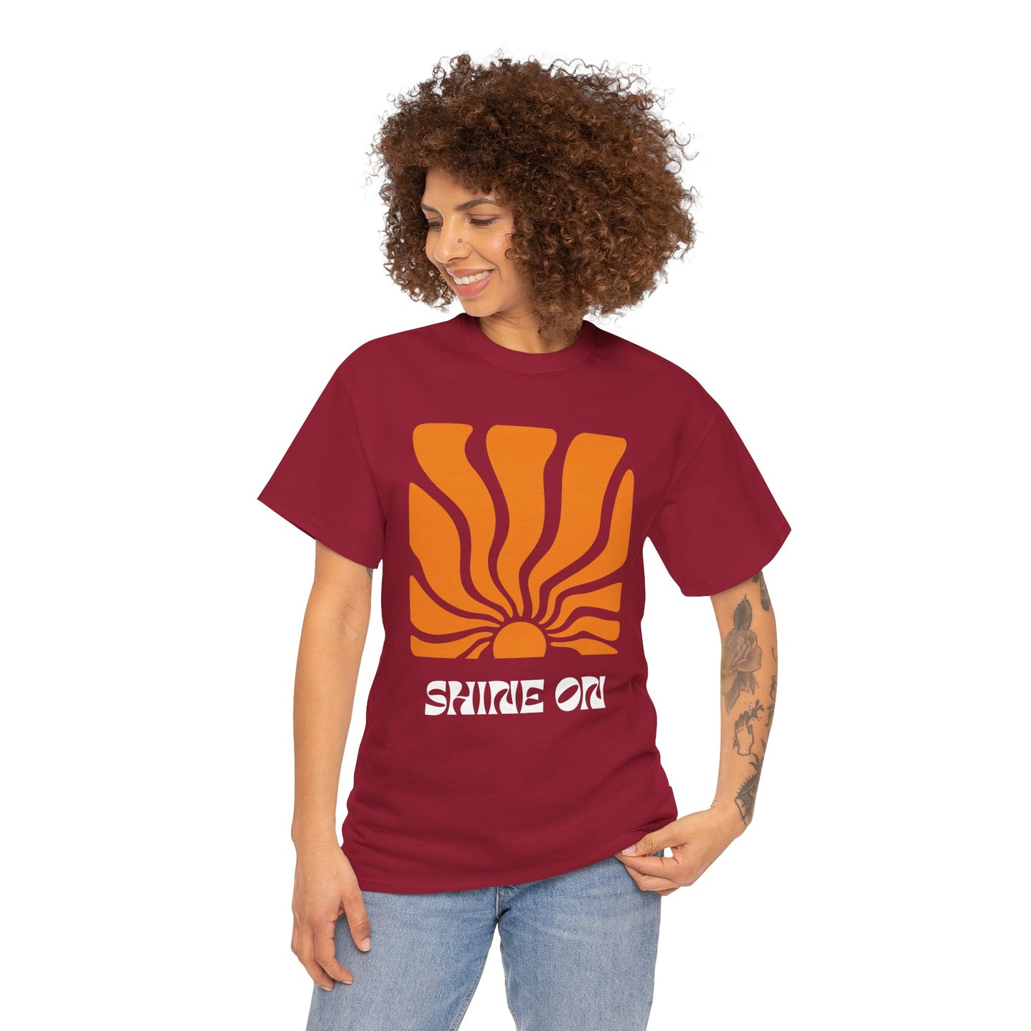 Sunrise Inspired Unisex Cotton Tee, Graphic Tee, Summer Outfit, Gift for Him/Her, Casual Wear, Beach Day Apparel, Shine On Tee