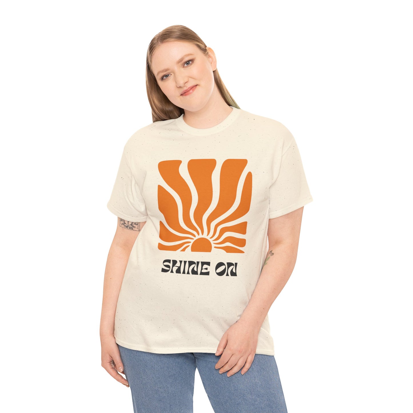 Sunrise Inspired Unisex Cotton Tee, Graphic Tee, Summer Outfit, Gift for Him/Her, Casual Wear, Beach Day Apparel, Shine On Tee