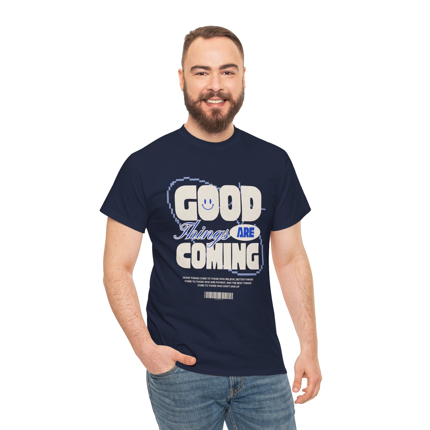 Unisex Heavy Cotton Tee - Good Things Are Coming, Motivational T-Shirt, Inspiration Tee, Gift for Friends, Positive Vibes Shirt