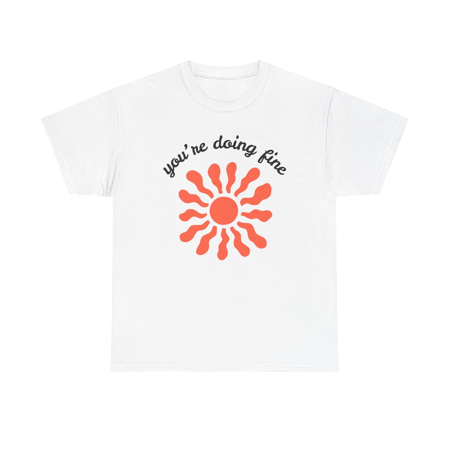 Motivational Unisex Heavy Cotton Tee - Sunshine Graphic, Casual Wear,