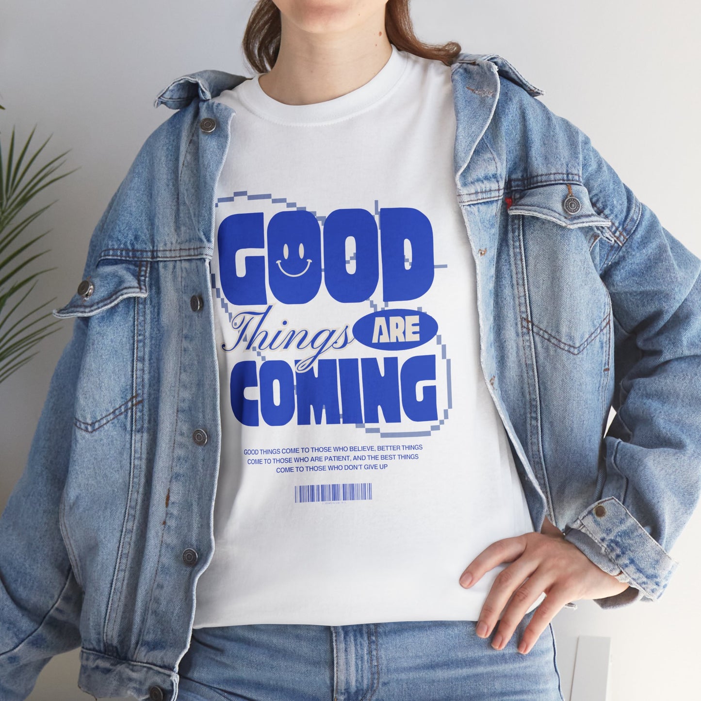 Unisex Heavy Cotton Tee - Good Things Are Coming, Motivational T-Shirt, Inspiration Tee, Gift for Friends, Positive Vibes Shirt