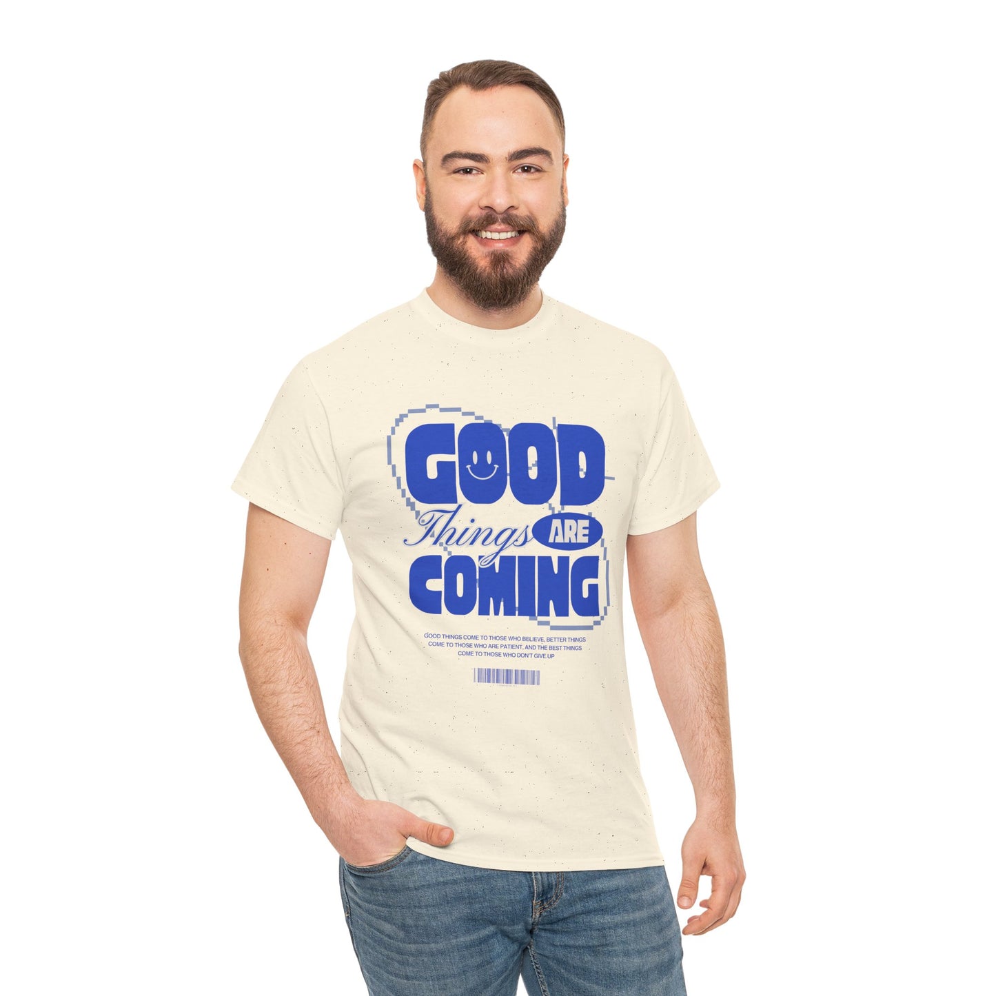 Unisex Heavy Cotton Tee - Good Things Are Coming, Motivational T-Shirt, Inspiration Tee, Gift for Friends, Positive Vibes Shirt