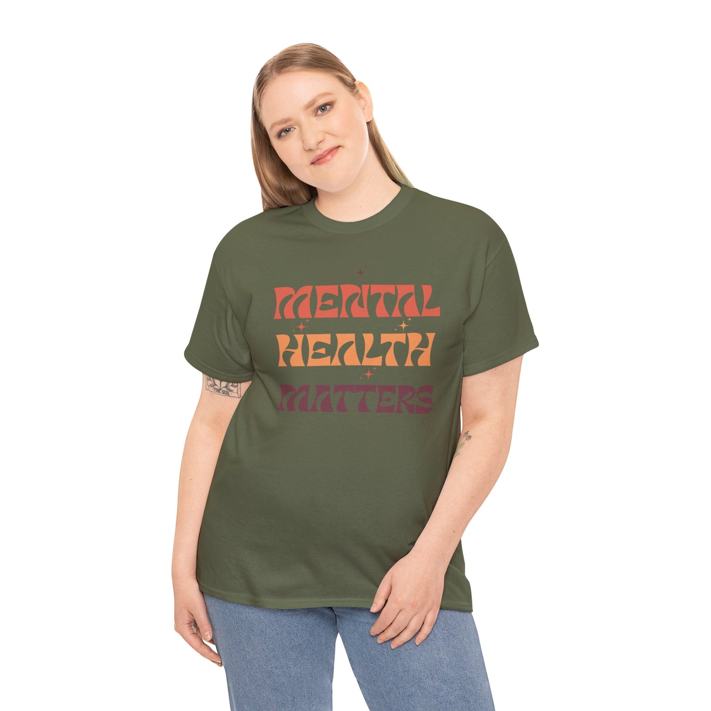 Mental Health Matters Unisex Tee | Inspirational Cotton Shirt, Gift for Supporters, Everyday Wear, Awareness Events, Self-Care Fashion